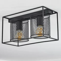 Plafonnier Bettaix Noir, 2 lumières