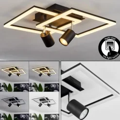 Plafonnier Boim LED Noir, 3 lumières