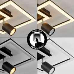 Plafonnier Boim LED Noir, 3 lumières