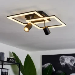 Plafonnier Boim LED Noir, 3 lumières