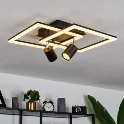 Plafonnier Boim LED Noir, 3 lumières