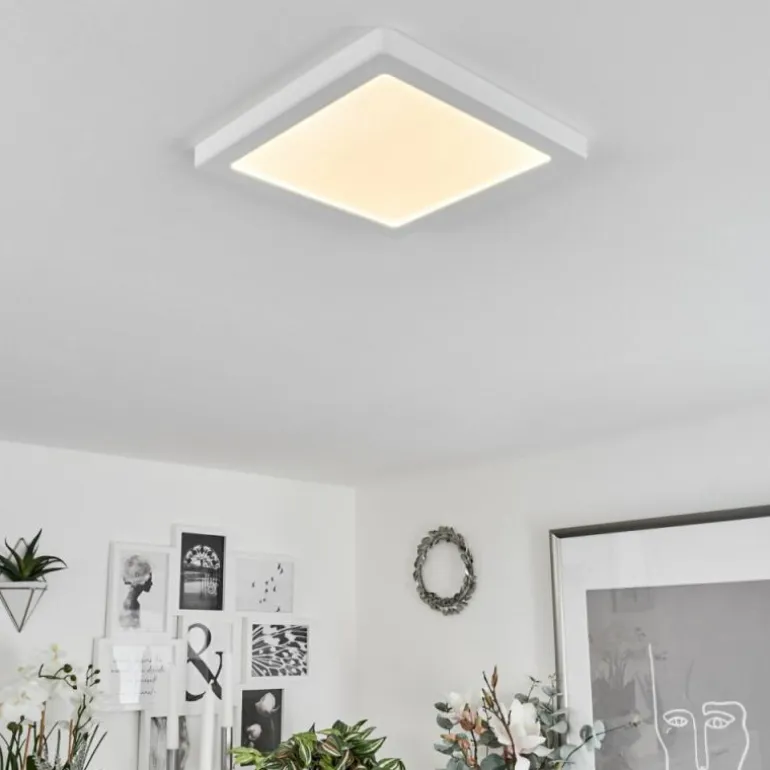 Plafonnier Canditas LED Blanc, 1 lumière