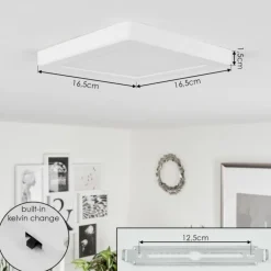 Plafonnier Canditas LED Blanc, 1 lumière