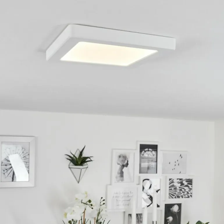 Plafonnier Canditas LED Blanc, 1 lumière