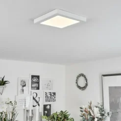 Plafonnier Canditas LED Blanc, 1 lumière
