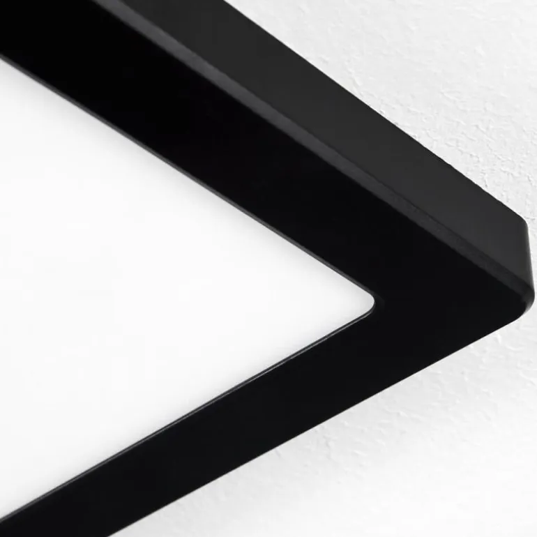 Plafonnier Canditas LED Noir, 1 lumière