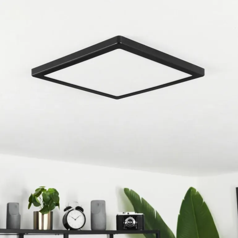 Plafonnier Canditas LED Noir, 1 lumière