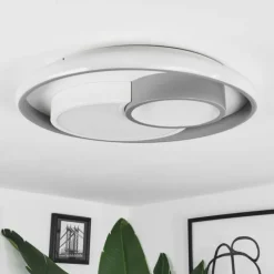 Plafonnier Casqueira LED Gris, Blanc, 1 lumière