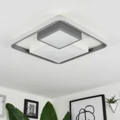 Plafonnier Casqueira LED Gris, Blanc, 1 lumière