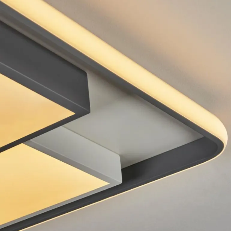 Plafonnier Casqueira LED Gris, Blanc, 1 lumière