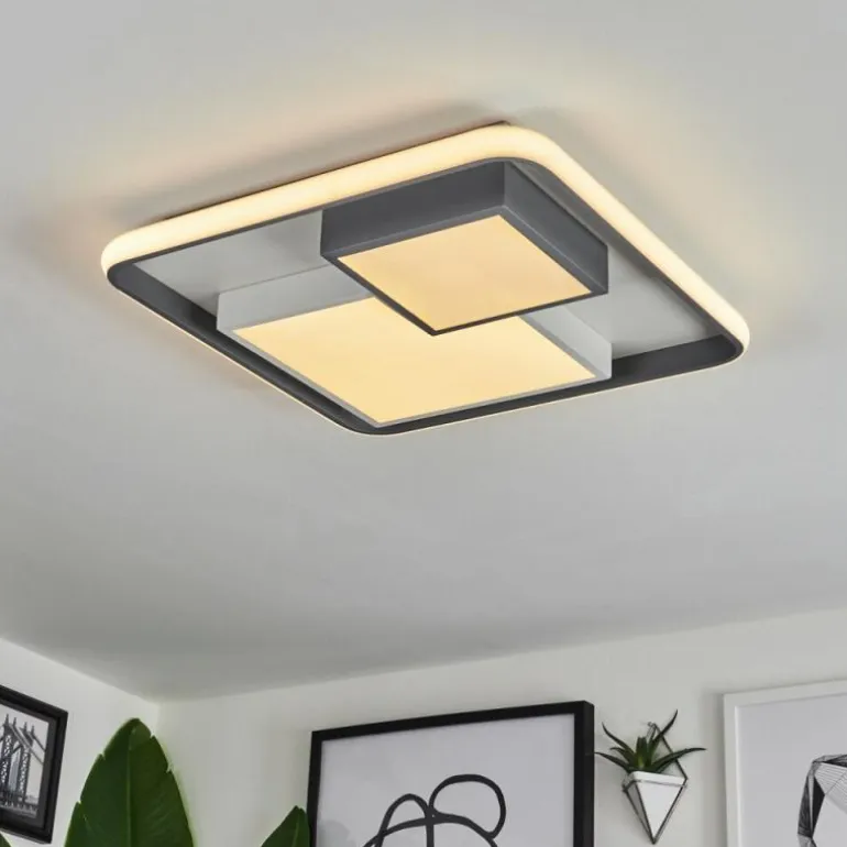 Plafonnier Casqueira LED Gris, Blanc, 1 lumière
