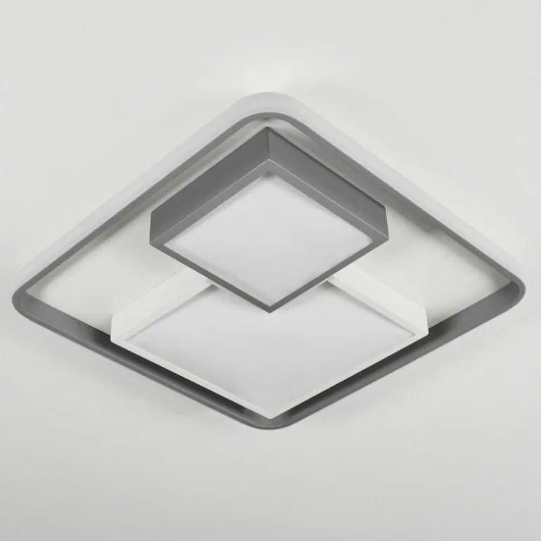 Plafonnier Casqueira LED Gris, Blanc, 1 lumière