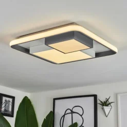 Plafonnier Casqueira LED Gris, Blanc, 1 lumière