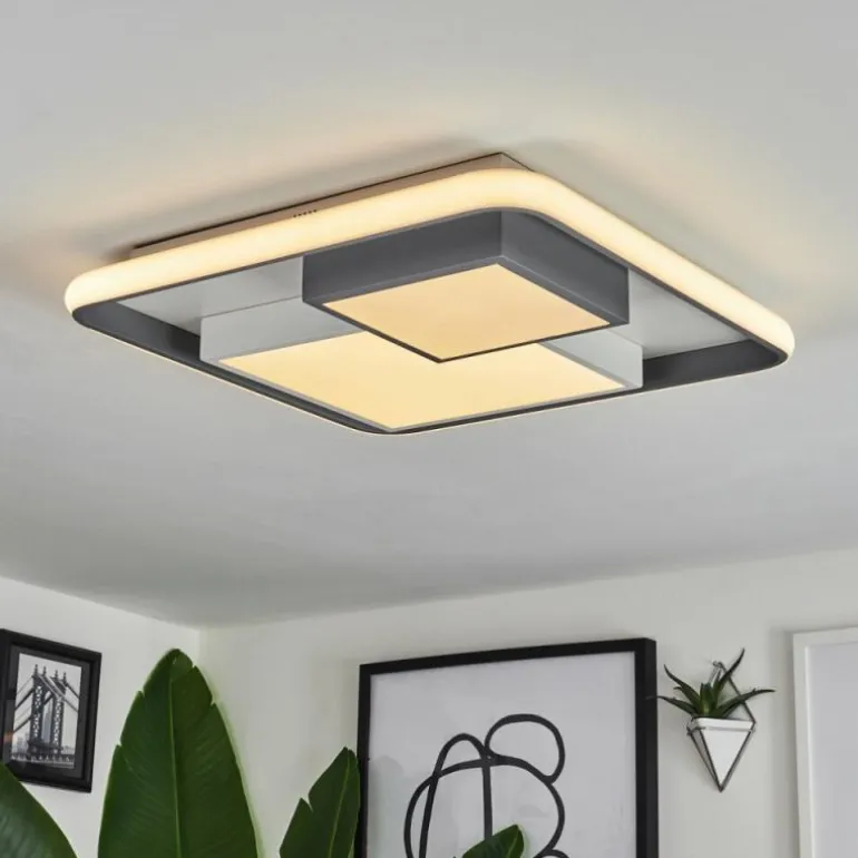 Plafonnier Casqueira LED Gris, Blanc, 1 lumière