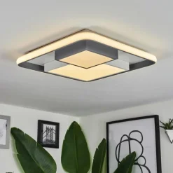 Plafonnier Casqueira LED Gris, Blanc, 1 lumière