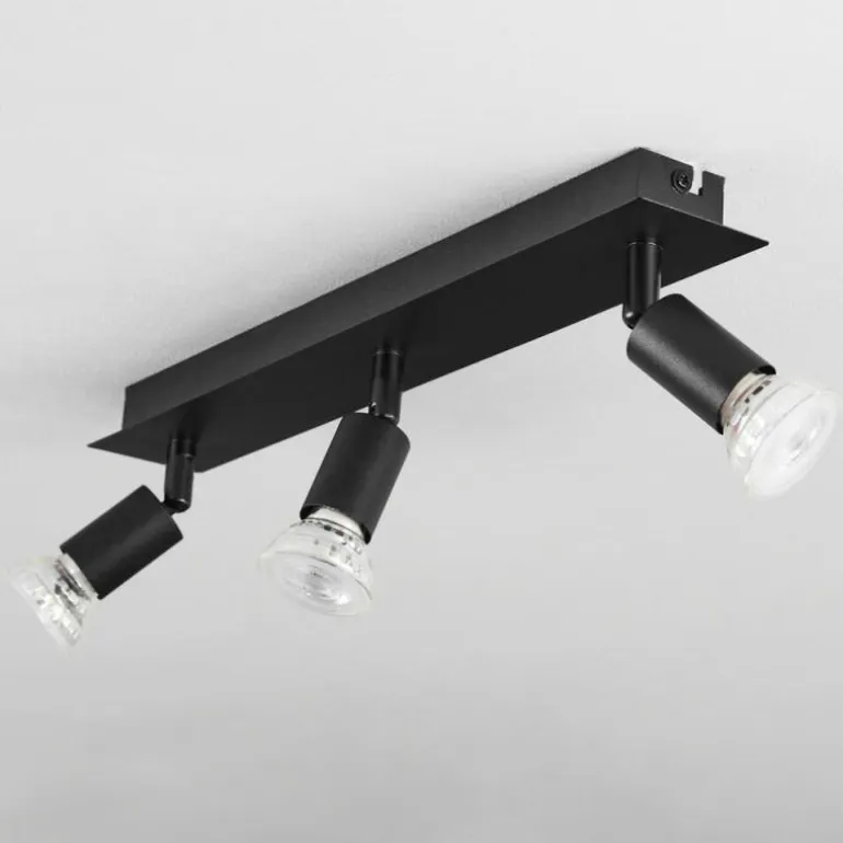 Plafonnier Castillo Noir, 3 lumières