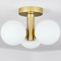 Plafonnier Cebola Or, 3 lumières