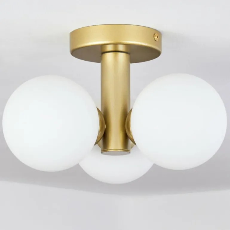 Plafonnier Cebola Or, 3 lumières