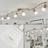 Plafonnier Chapod LED Chrome, Nickel mat, 6 lumières