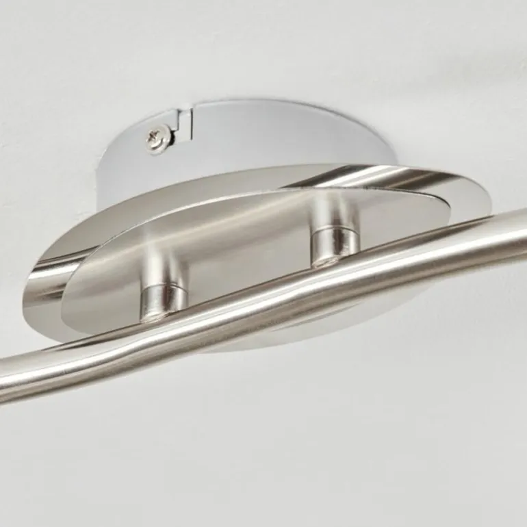 Plafonnier Chapod LED Chrome, Nickel mat, 6 lumières