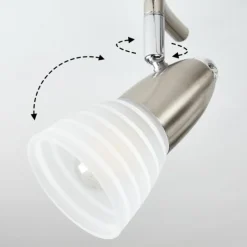 Plafonnier Chapod LED Nickel mat, 3 lumières