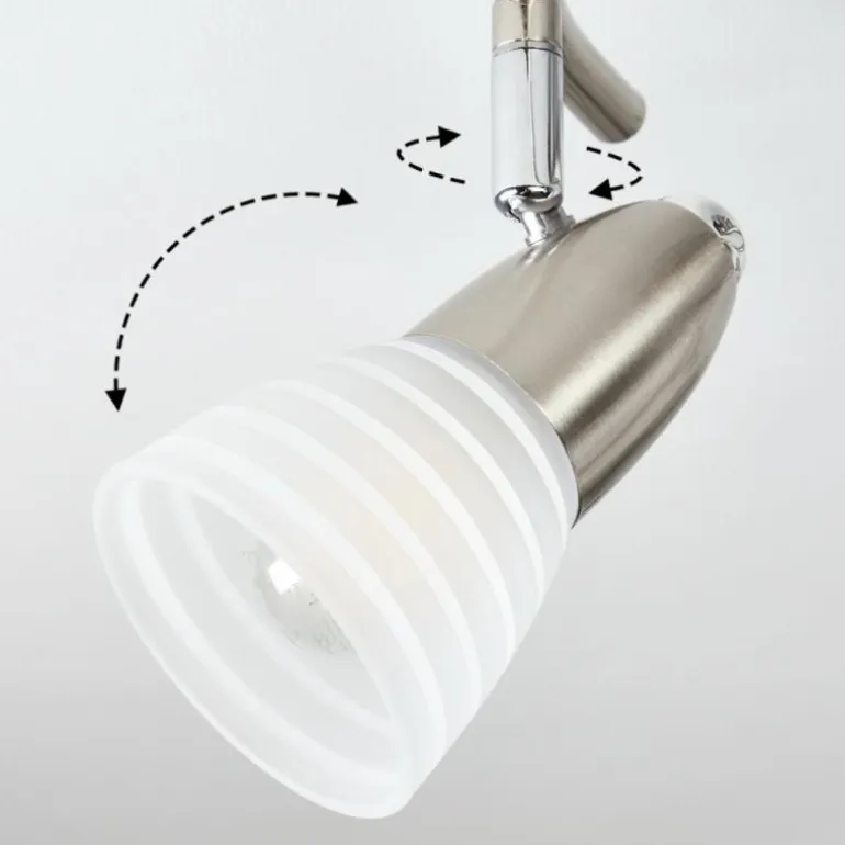 Plafonnier Chapod LED Nickel mat, 3 lumières