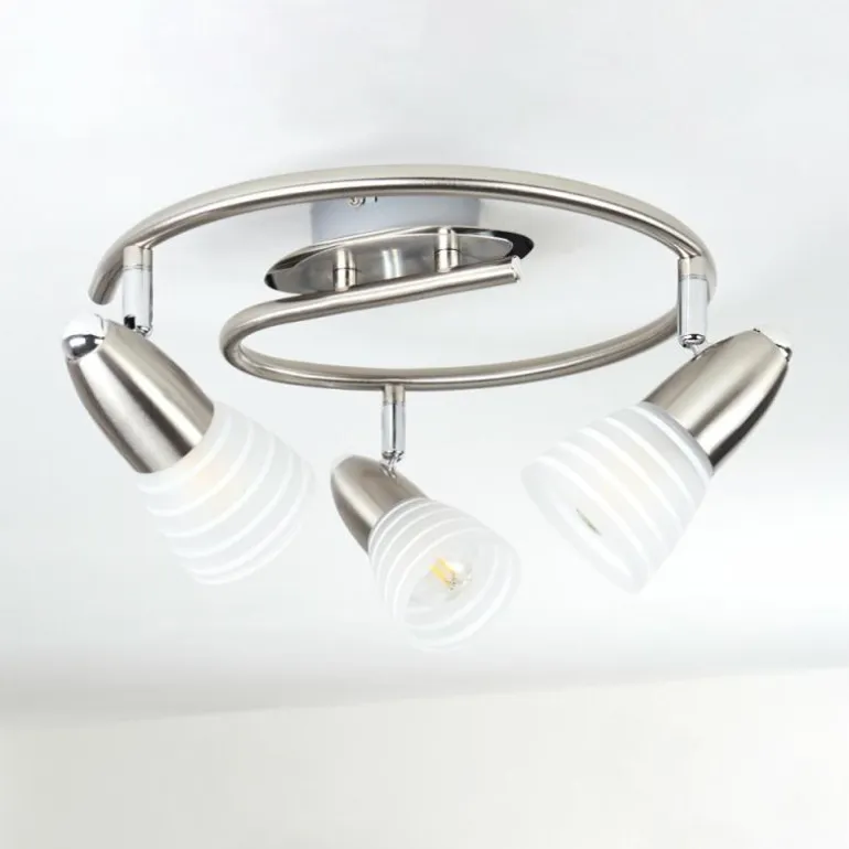 Plafonnier Chapod LED Nickel mat, 3 lumières