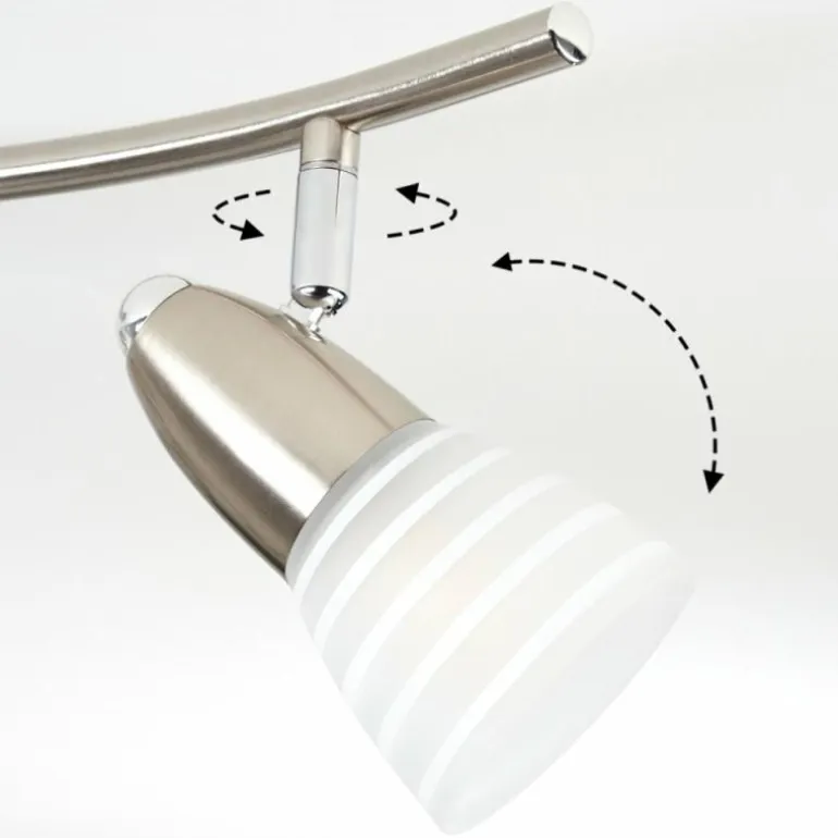 Plafonnier Chapod Nickel mat, 4 lumières