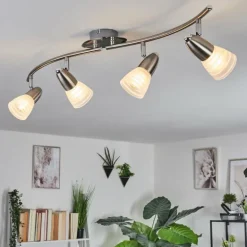 Plafonnier Chapod Nickel mat, 4 lumières