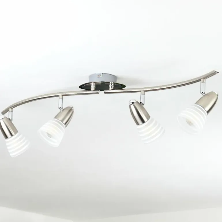 Plafonnier Chapod Nickel mat, 4 lumières