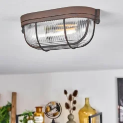 Plafonnier Chaquire Brun, Rouille, 1 lumière