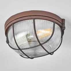 Plafonnier Chaquire Brun, Rouille, 1 lumière