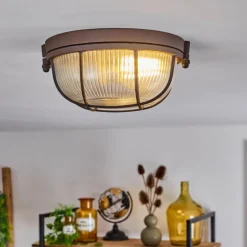 Plafonnier Chaquire Brun, Rouille, 1 lumière