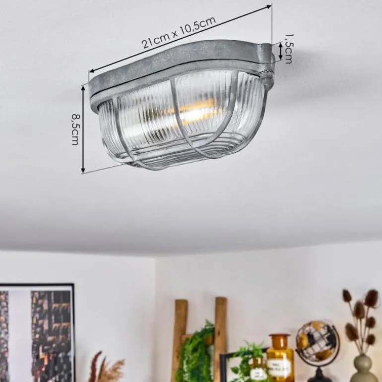Plafonnier Chaquire Gris, 1 lumière