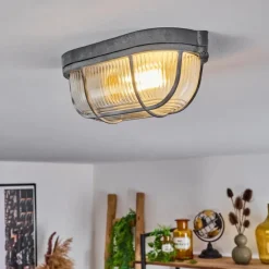Plafonnier Chaquire Gris, 1 lumière