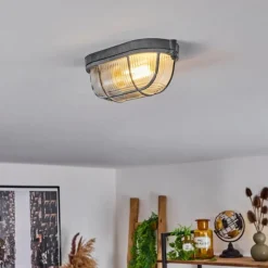 Plafonnier Chaquire Gris, 1 lumière