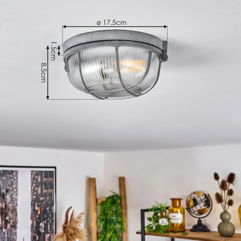 Plafonnier Chaquire Gris, 1 lumière
