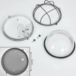 Plafonnier Chaquire Gris, 1 lumière