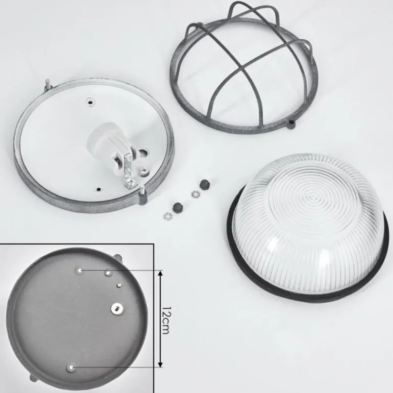 Plafonnier Chaquire Gris, 1 lumière