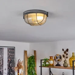 Plafonnier Chaquire Gris, 1 lumière