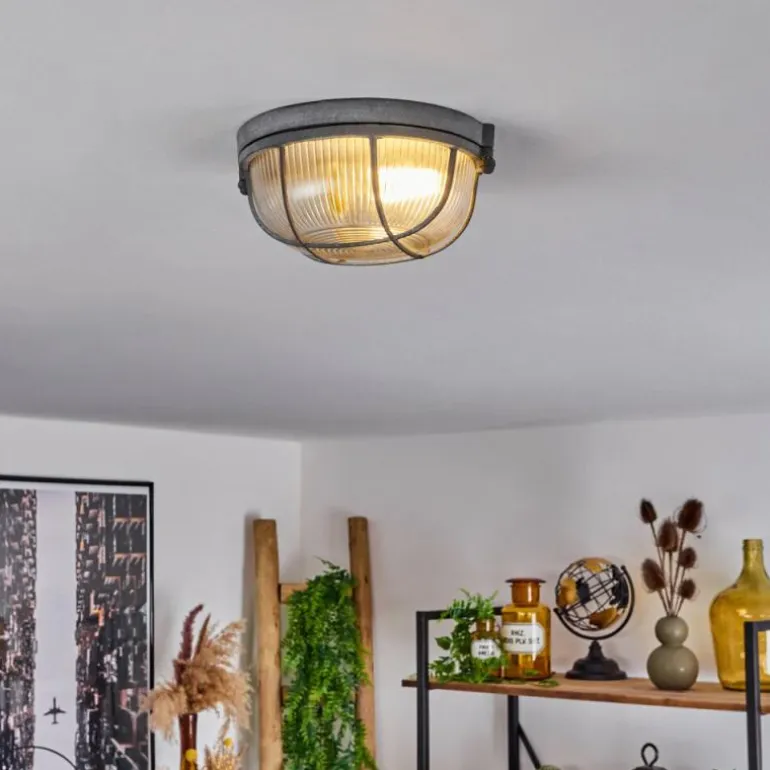 Plafonnier Chaquire Gris, 1 lumière