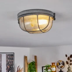 Plafonnier Chaquire Gris, 1 lumière