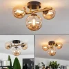 Plafonnier Chehalis LED Laiton, Noir, 3 lumières