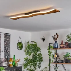 Plafonnier 98,5 cm Malling LED Écru, Noir, Blanc, 1 lumière