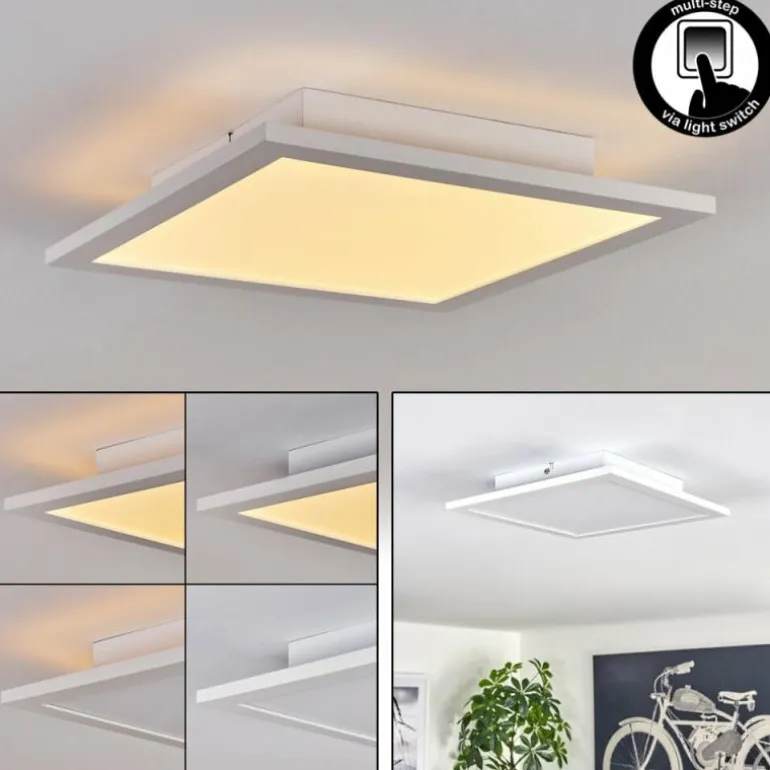 Plafonnier 30 cm Valmanya LED Blanc, 1 lumière