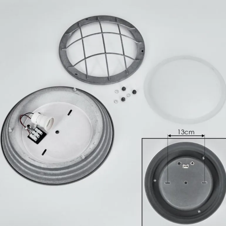 Plafonnier Coltauco Gris, 1 lumière