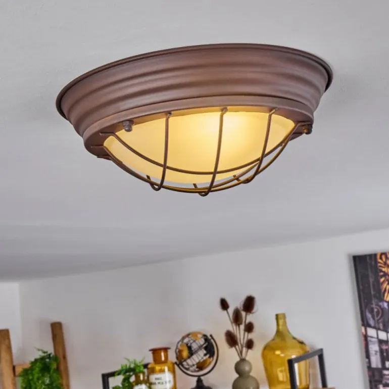 Plafonnier Coltauco Rouille, 1 lumière