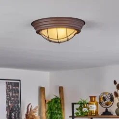 Plafonnier Coltauco Rouille, 1 lumière