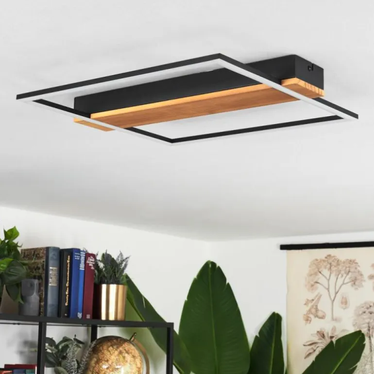 Plafonnier Courceaux LED Écru, Noir, 1 lumière