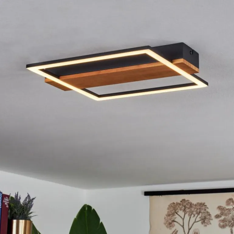 Plafonnier Courceaux LED Écru, Noir, 1 lumière